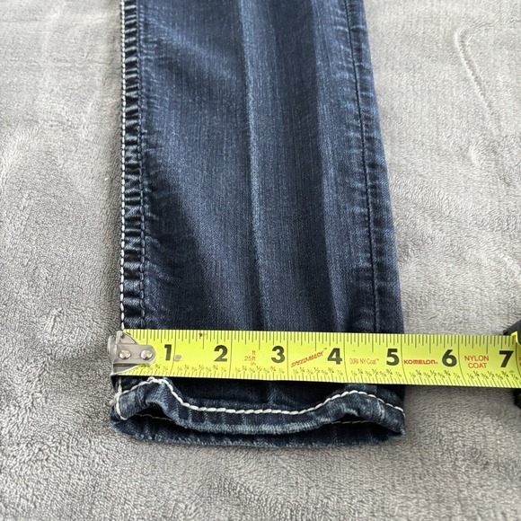 Silver Jeans Co. Dark Wash Denim Embellished Pocket Women's Jeans‎ 27x33 - Picture 6 of 13